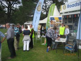 District 1290 Roadshow Caravan with members of RC Truro Boscawen and RC Truro